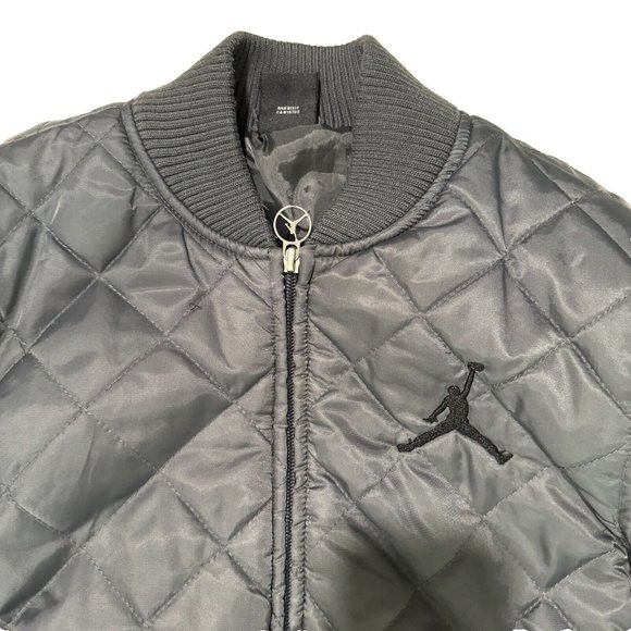 Nike Air Jordan Jumpman Bomber Jacket Kids YM 10-12 Embroidered Jordan Quilted - Picture 3 of 10